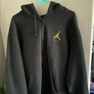 Jordan Men’s Black Jumpman Full-Zip Fleece Hoodie